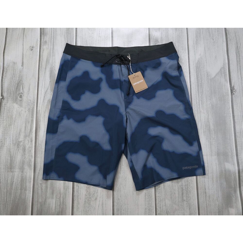 NEW Patagonia Men's Hydropeak Board Unlined Shorts 21" Outseam Blue Size 35